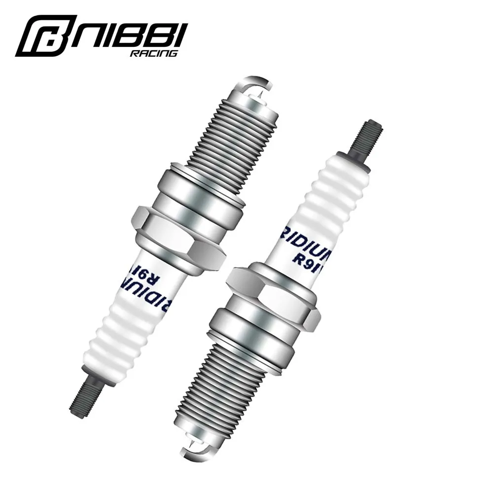 NIBBI D8RIV Spark Plug Honda Spark Plugs Replace for DR8EIX fit SUZUKI YAMAHA KAWASAKI ZONGSHEN CB250 Engine