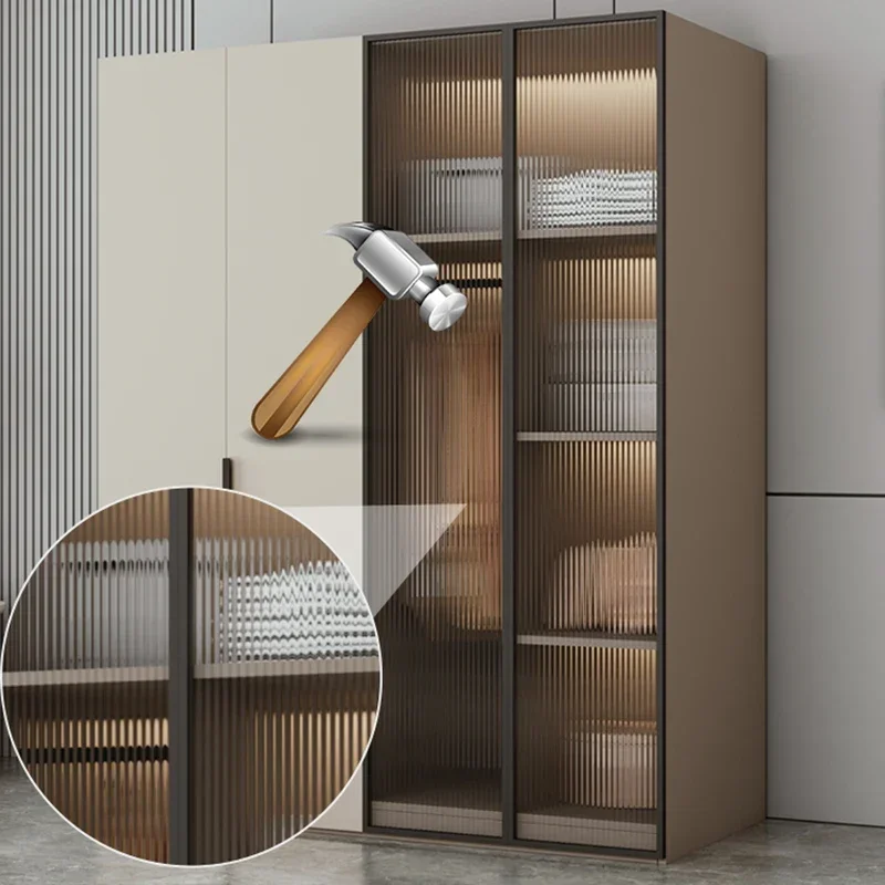 

Modern Free Shipping Wardrobes Steel Display Room Hanging Cupboard For Clothes Apartment Armarios Infantiles Ropa Furniture