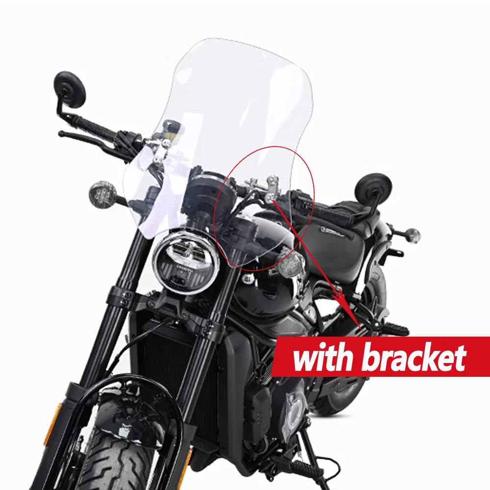 

High quality Windshield For CFMOTO 450CLC 450CL-C clc450 Modified Front Windshield Tempered Rubber Anti Smash Special