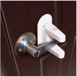 Universal Tür Hebel Schloss Kind Baby Sicherheit Schloss Rotation Beweis Professionelle Tür Klebstoff Sicherheit Latch Multi-funktionale