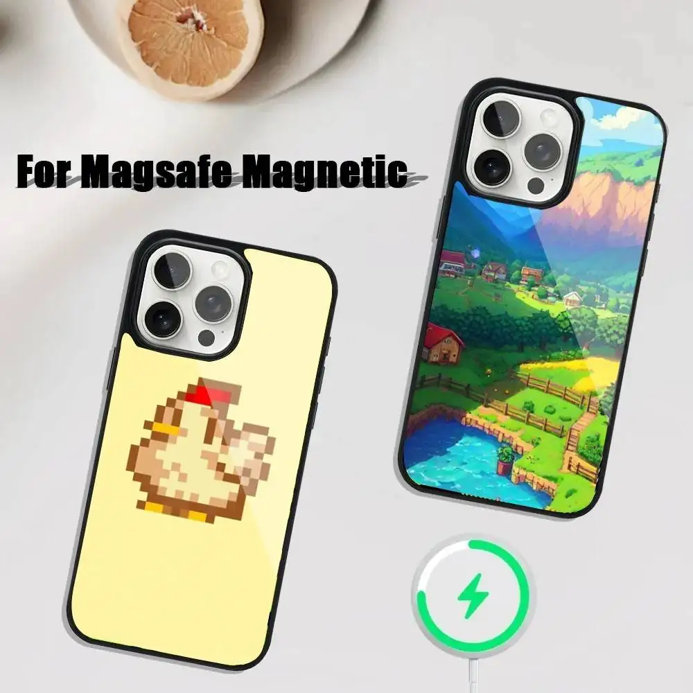 

Game S-Stardew V-Valley Phone Case For iPhone 17,16,15,14,13,12,11,Pro,Max,Plus,Mini,SE4,E Magnetic Magsafe Wireless Charging
