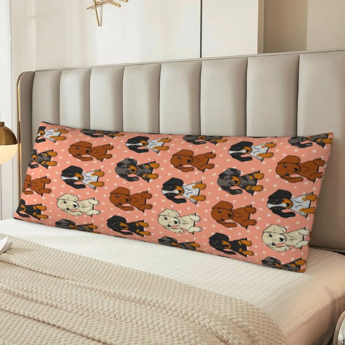 

Long Body Pillowcase Dachshund Sausage Dogs (10) 20x60in Pillow Cover Comfortable Personalized Gifts Customizable Patterns