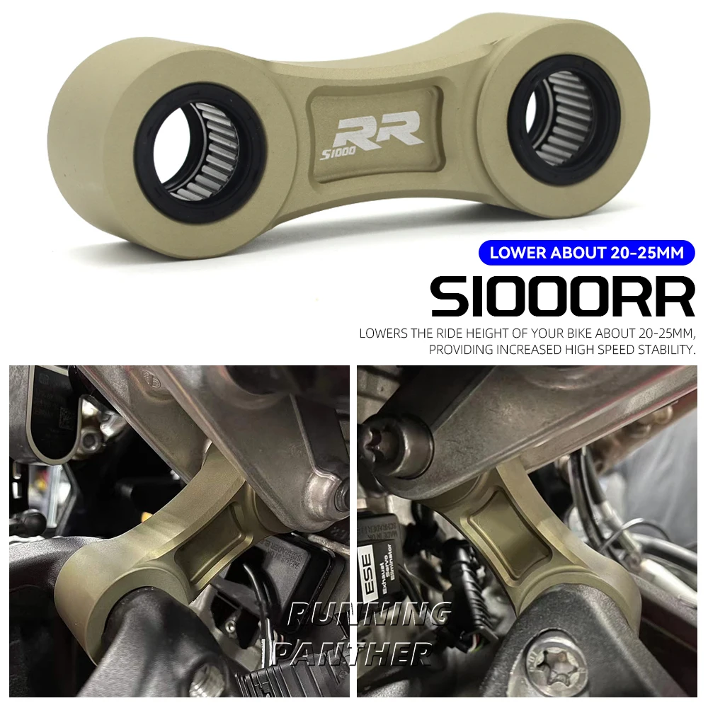 

For BMW S 1000RR S 1000 RR 2020 2021 2022 Link Kit Cushion Support Bracket S1000RR Lowering Seat Link Kits Adjustable 20-25mm
