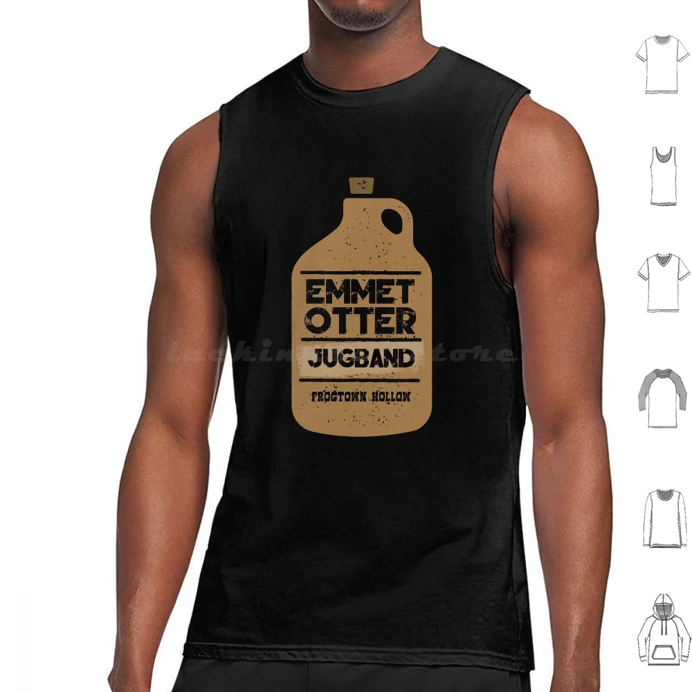 Emmet Otter Jugband Frogtown Hollow Tank Tops Print Cotton Christmas Cute Otters Emmettotter Nightmare Band Otter