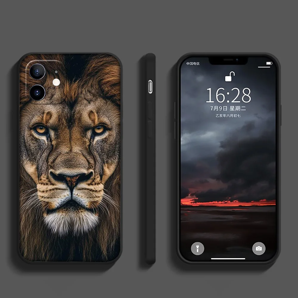 FL104 Lion Wild Animals  Case for Samsung Galaxy A01 A02 A03 A03S A10 A10S A20S A30 A30S A50 A50S A70 M02 M21 M31 M51