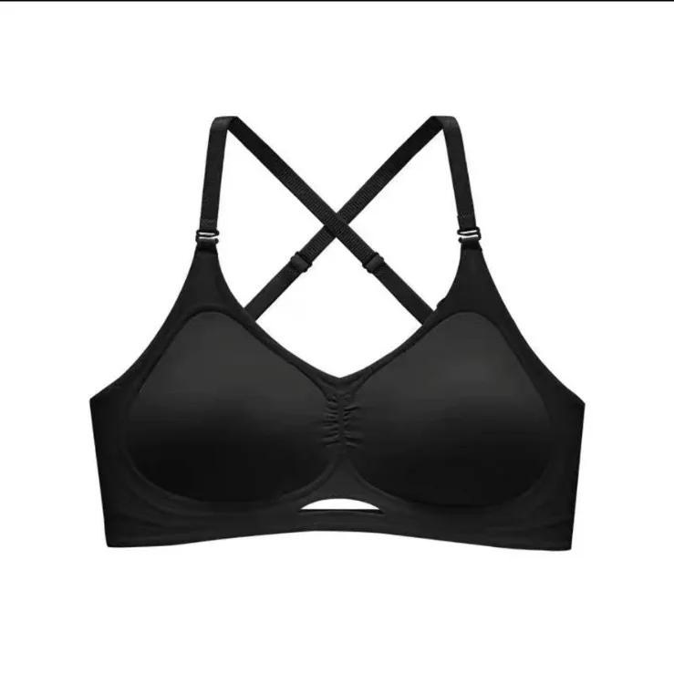 UBAU-ropa interior acampanada sin marcas para mujer, pechos pequeños, pecho de espectáculo especial, espalda grande en forma de U, sujetador grueso de verano, nuevo