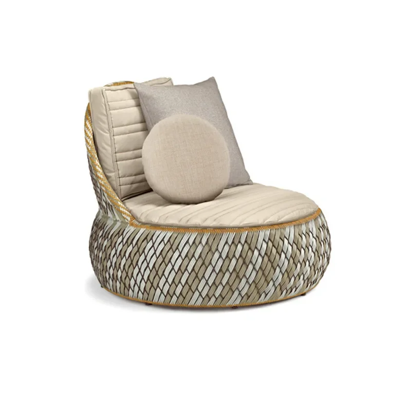 

Creative sofa outdoor rattan creative chair outdoor garden hotel courtyard leisure open-air balcony combination small furniture