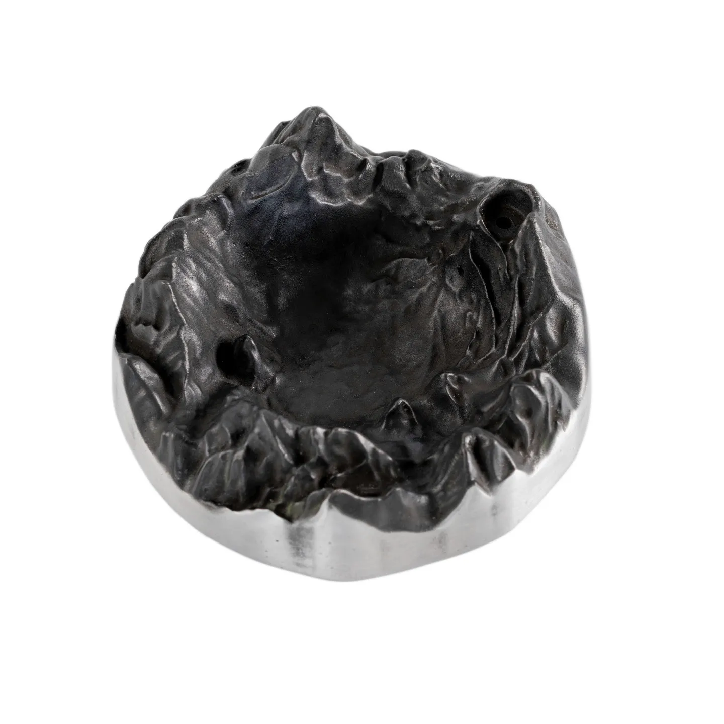 Volcanic Shape Backflow Incense Burner Type Cast Aluminum Ashtray