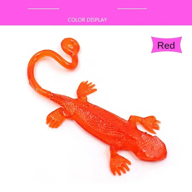 12/24/ 36Pcs Fun Colorful Sticky Climbing Gecko Kids Party Supplies Birthday Gifts Halloween Christmas Carnival Gift Decoration