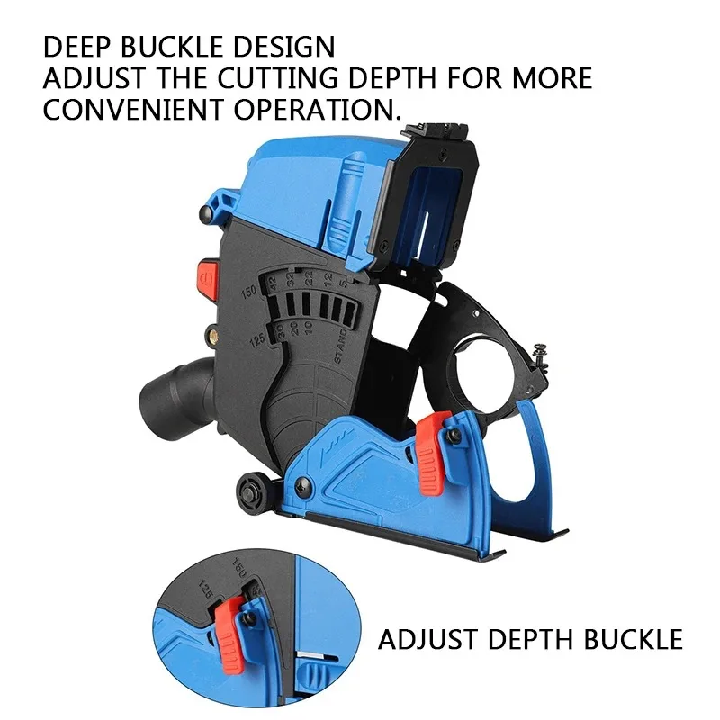 Double Saw Blade Angle Grinder Dust-Proof Dust Cover Dust-Free Operation Dust Cover Can Be Connected To A Vacuum Cleaner