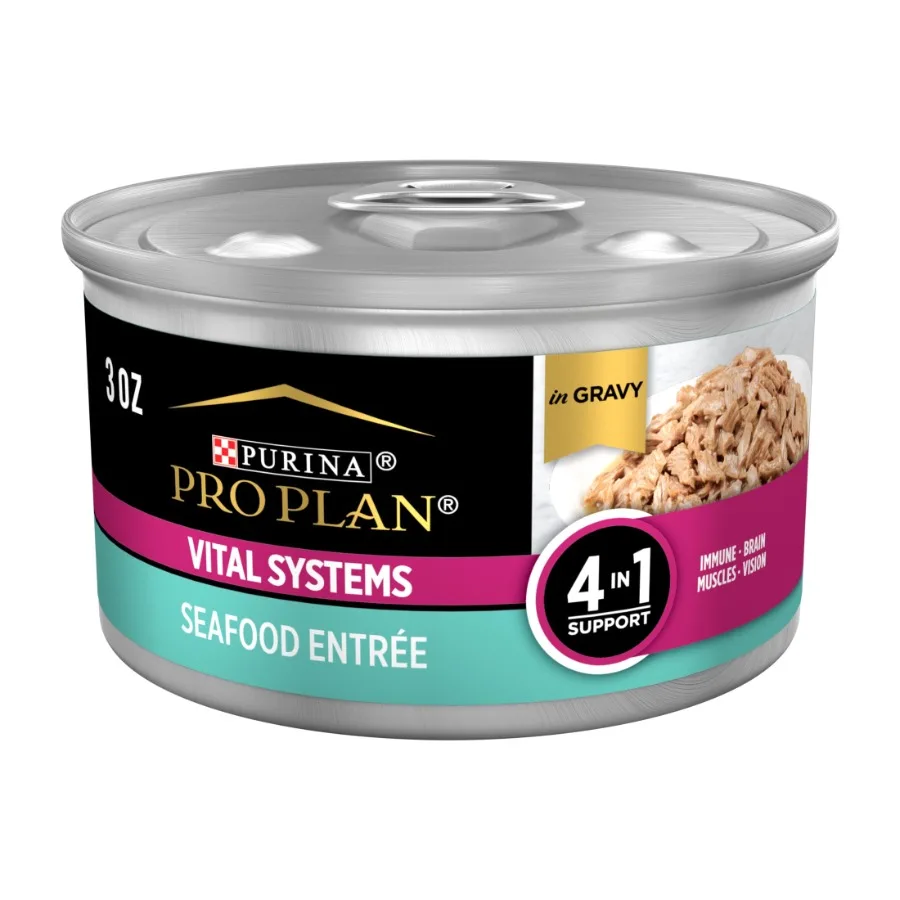 

Влажный корм для кошек Vital Systems Seafood Entree, 3 унции, 24 банки в упаковке