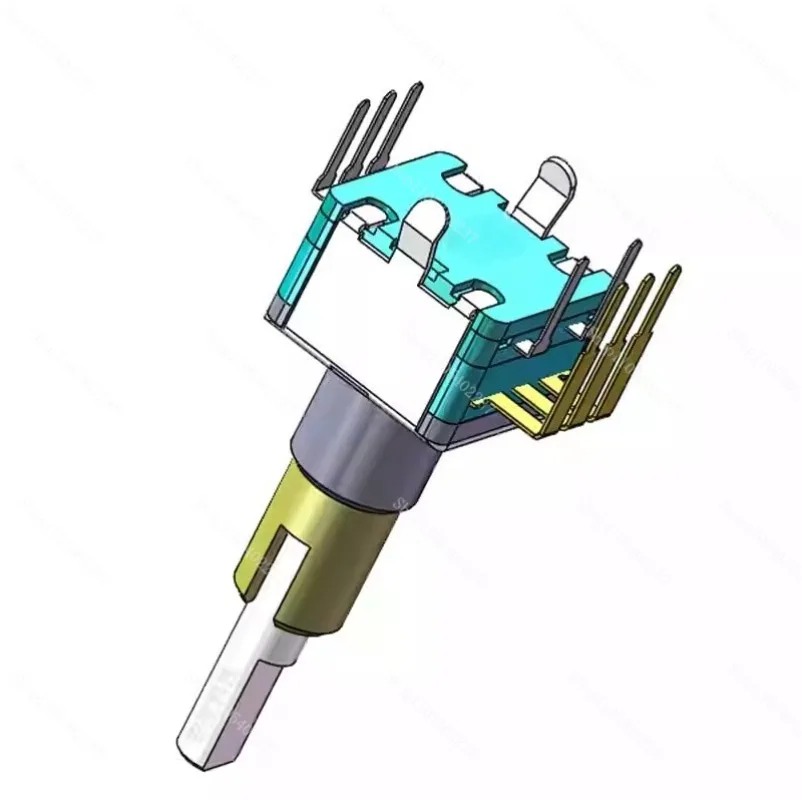 Original EC11EBB24C03 dual-axis rotary encoder with push switch 30 positioning 15 pulses