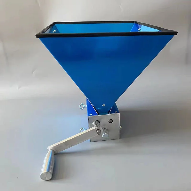 3 Rollers  Grain Malt Mill Manual Barley Crusher for Home Brewing Grain Mills with Hopper and Metal Base Stand