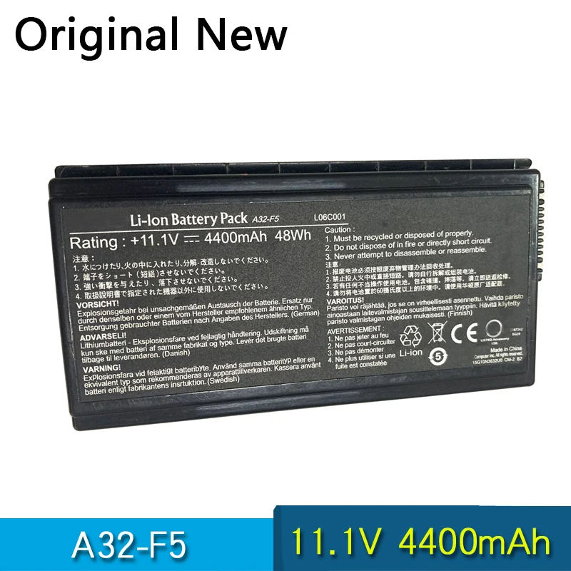 NEW Original A32-F5 Laptop Battery For ASUS X50V X50VL X59 X59Sr F5 F5V F5 F5RI F5SL F5Sr X50R X50RL X50SL X50Sr 11.1V 48Wh