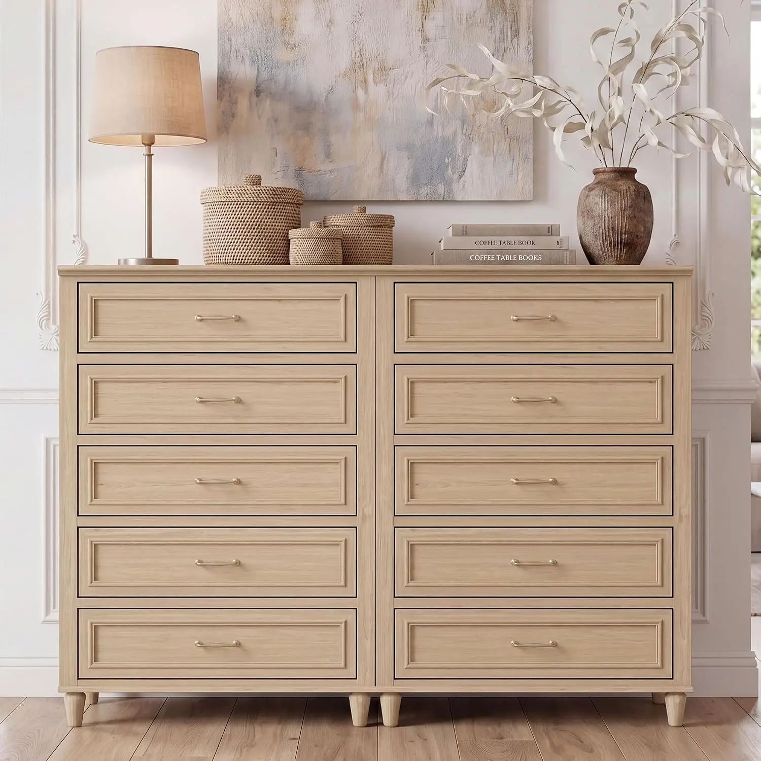 5 Drawer Nightstand Set Of 2, 31.5