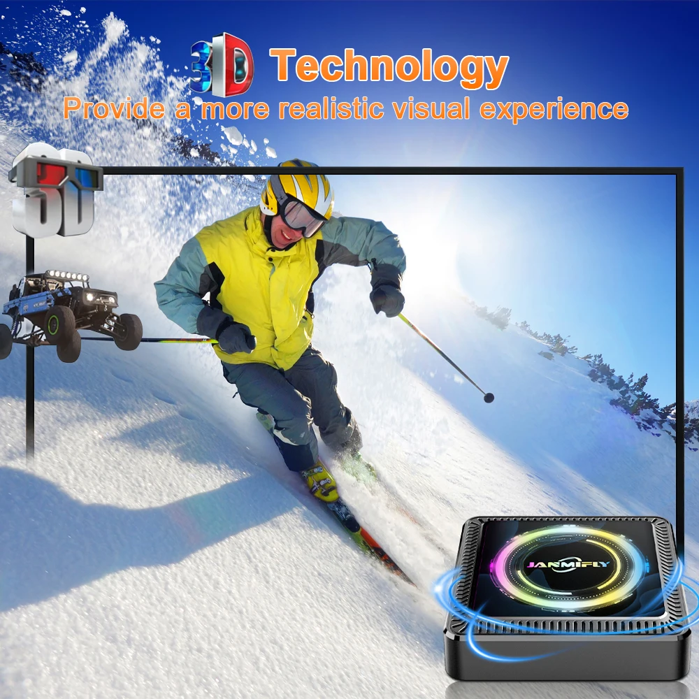 Hot New Q7S Smart TV Box 4G+128GB ROM  Android14 Allwinner H313 WiFi 6 Bluetooth 5.2 Streaming Media Player Set Top Box