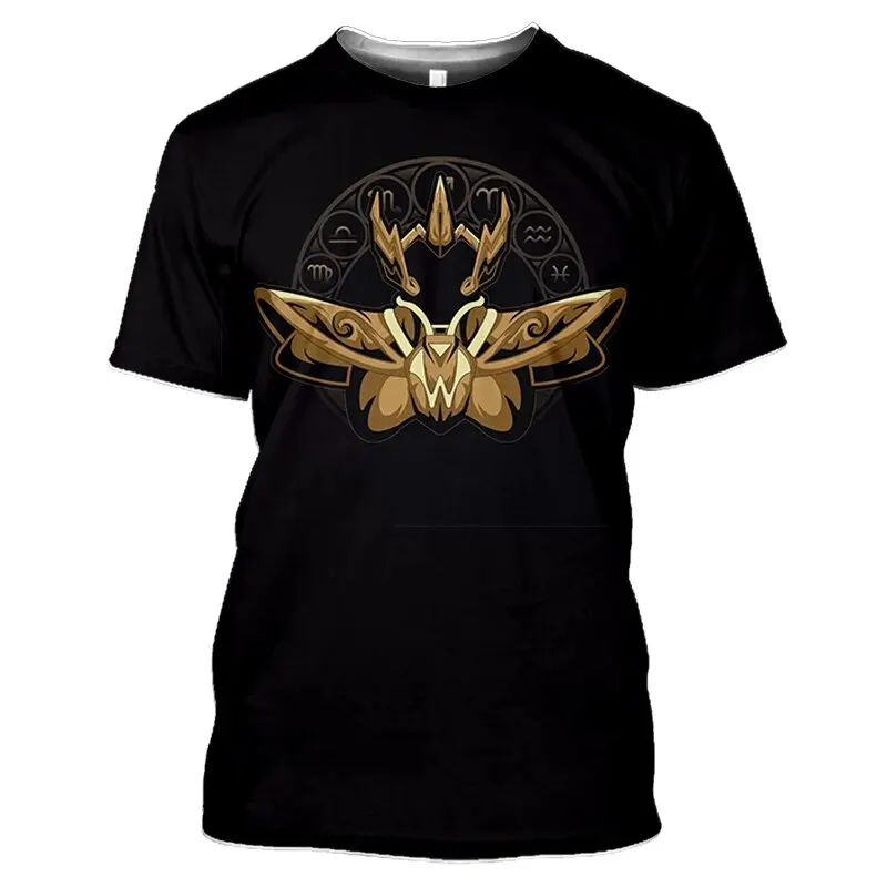Sommer Saint Seiya Anime 3D-Druck T-Shirts für Männer und Frauen Lässige Mode Übergroße Kurzarm-T-Shirts Herren-Oberteile Männerkleidung – Detail 16