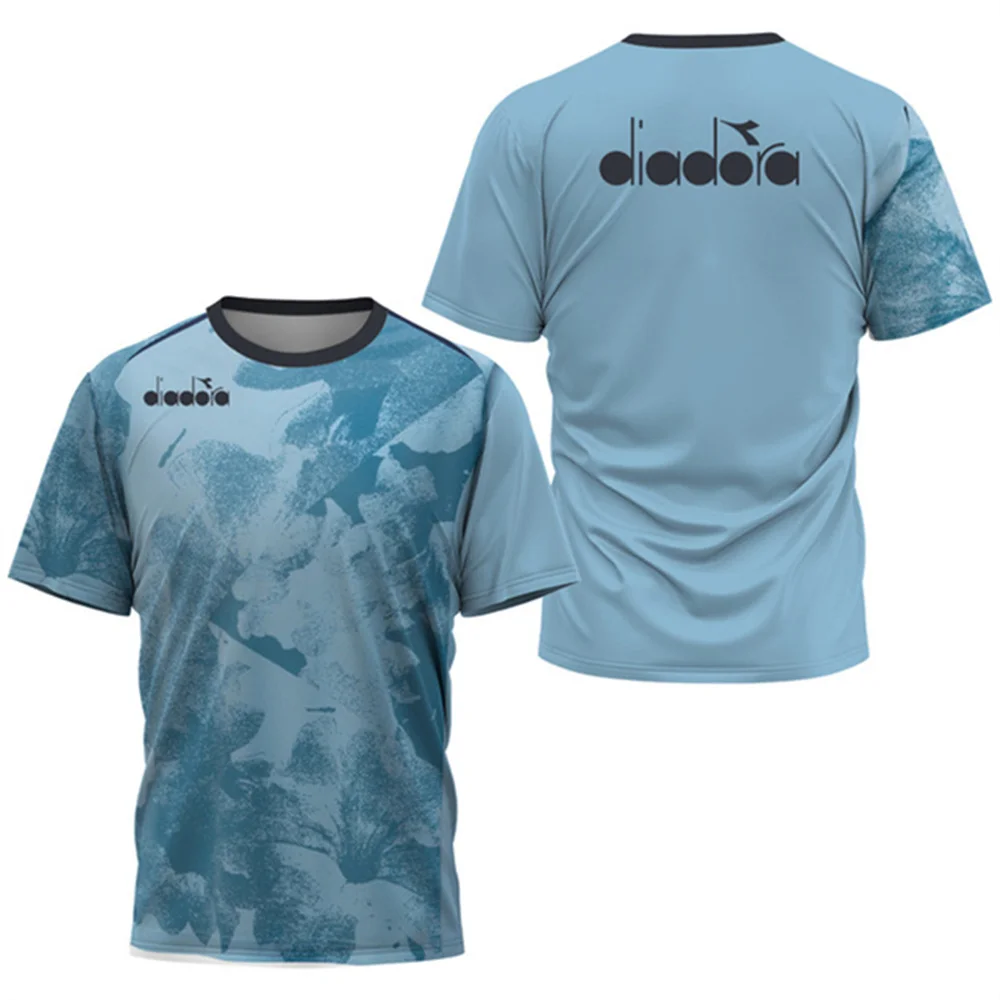 Men's T Shirt Badminton Competition Training Clothing Summer Breathable Quick Dry T-Shirts Fashion O-neck Short Sleeve Loose Top