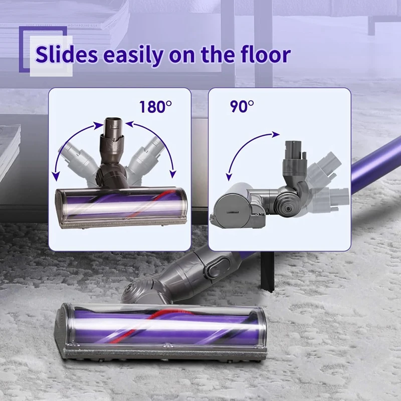 Limpador de cabeça de motor de liberação rápida para Dyson V6 DC58 DC59 DC62 DC72 DC74 Peças de reposição de cabeça de aspiradores