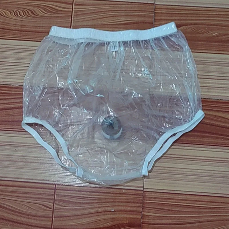 Cuecas de plástico transparente ultrafinas tpu, cuecas à prova d'água para casal adulto, acessórios de roupa íntima erótica