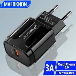 Quick Charge 3.0 4.0 5V 3A Usb Charger For iPhone Xiaomi Samsung S20 Tablets Universal qc3.0 Fast Charging Moblie Phone Chargers