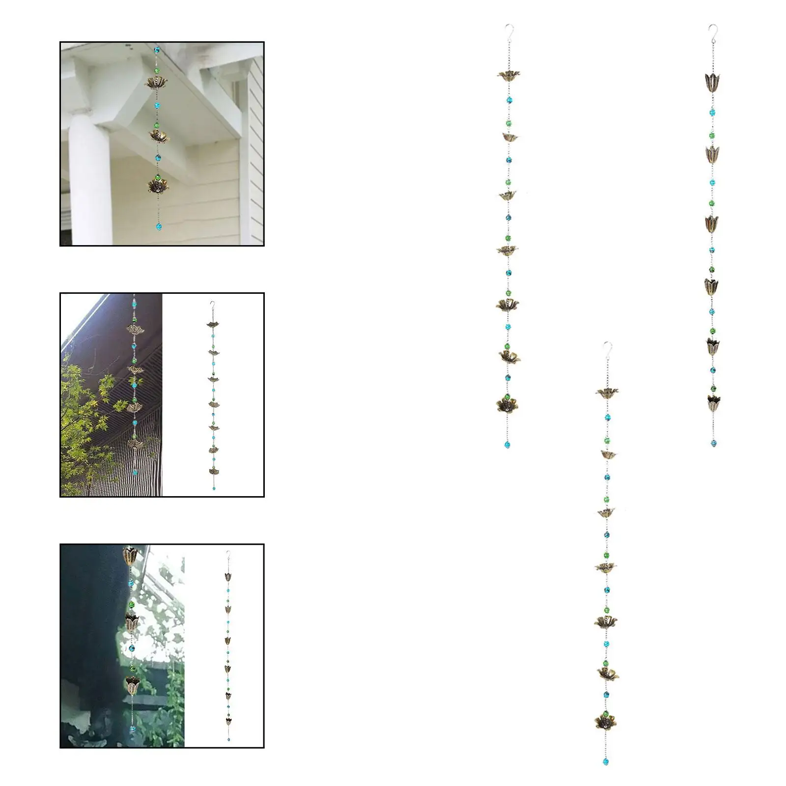 

Rain Chain Gutter Adapter, Water Diverter Accessories for Outdoor