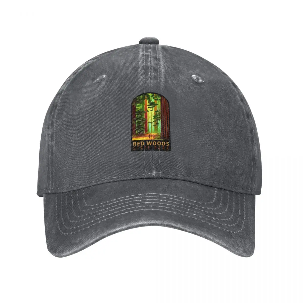 Explore adventure wanderlust hiking camping road trip travel National Parks Redwoods Baseball Cap