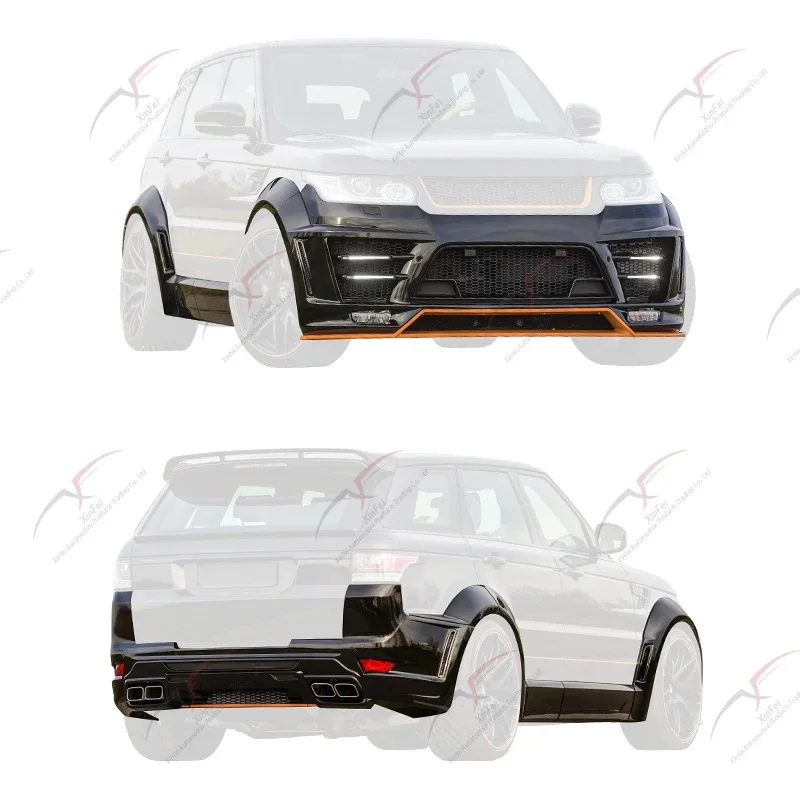 Suitable for  Range Rover Sport L  Front Bumper Carbon Fiber Car Exterior Modification Decorative Accessories Body Kit
