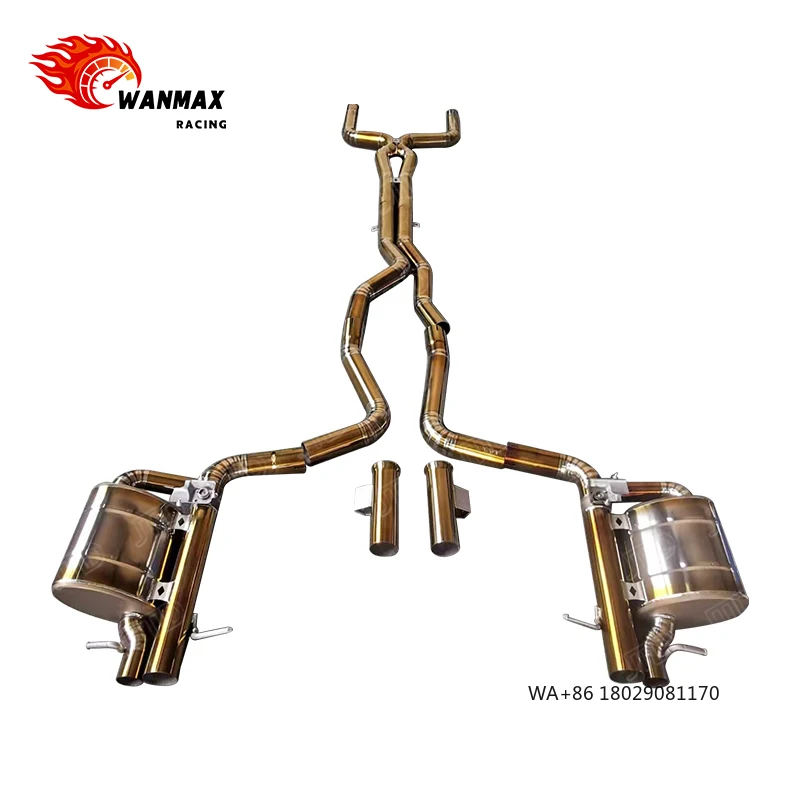 

Выхлопная система Valvetronic Titanium для W205 C63, спортивная выхлопная система с клапанами, 2015-2023 гг.
