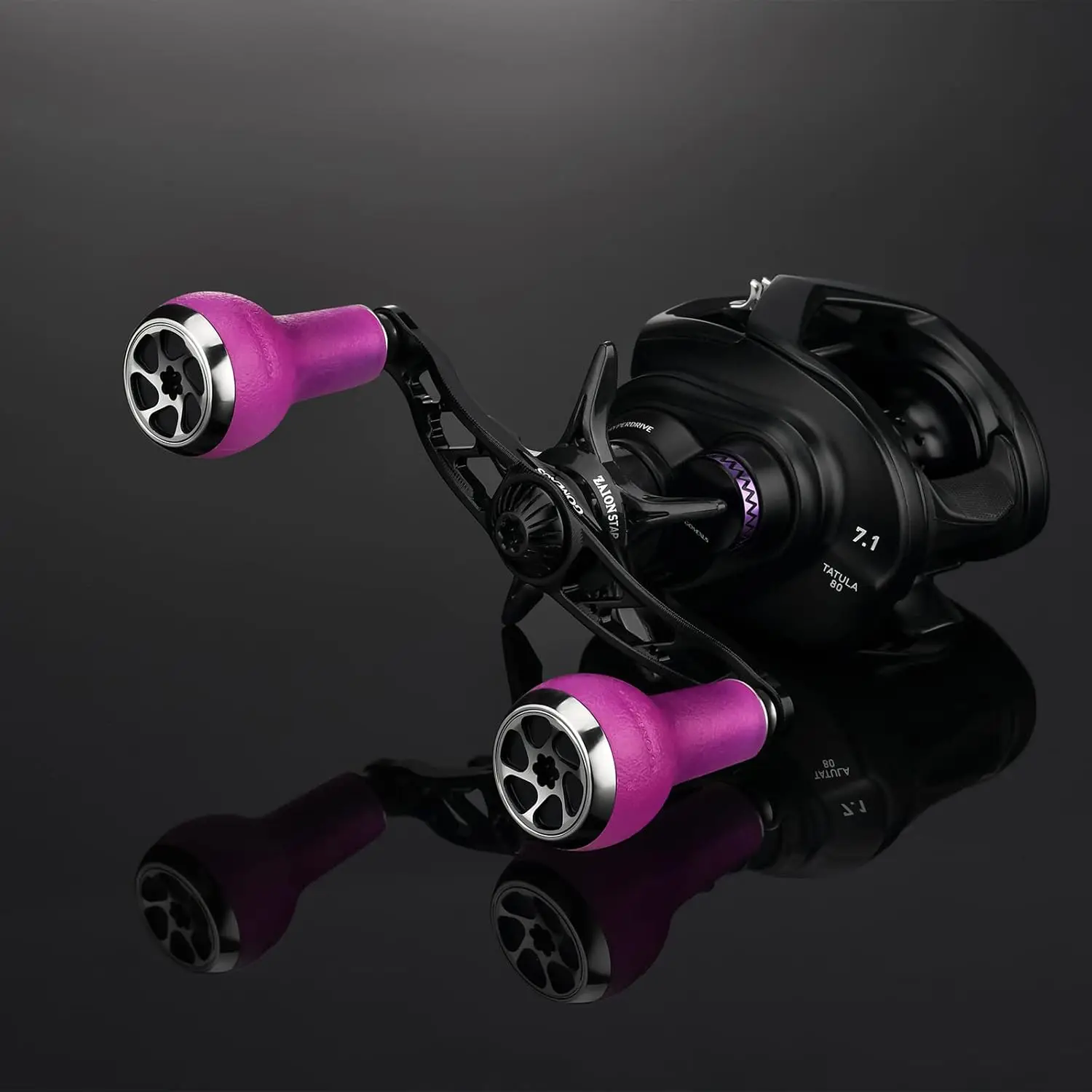 Gomexus Reel Handle 100mm Color Change TPE Knob  for Shimano Bantam Metanium 13 Fishing Daiwa Steez Abu Garcia Okuma Baitcaster