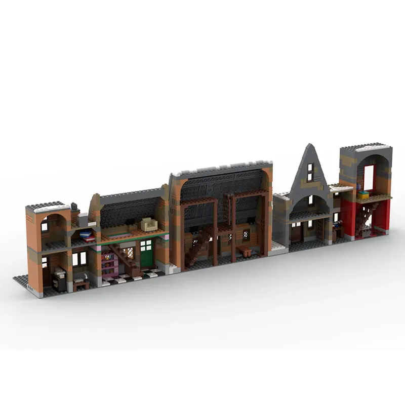 MOC Building Block Wall Architecture Model Brick Toys Particle Creative Educationve Education Christmas Gifts 880PCS
