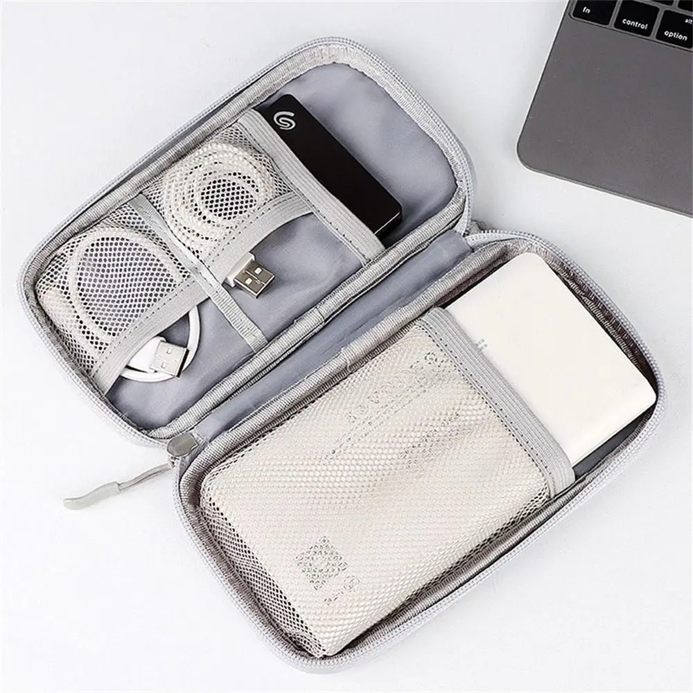 Power Bank USB Gadgets Earphone Phone Case Cables Wires Bag Cable Organizer Bag Electronic Storage Bag Data Cable Case