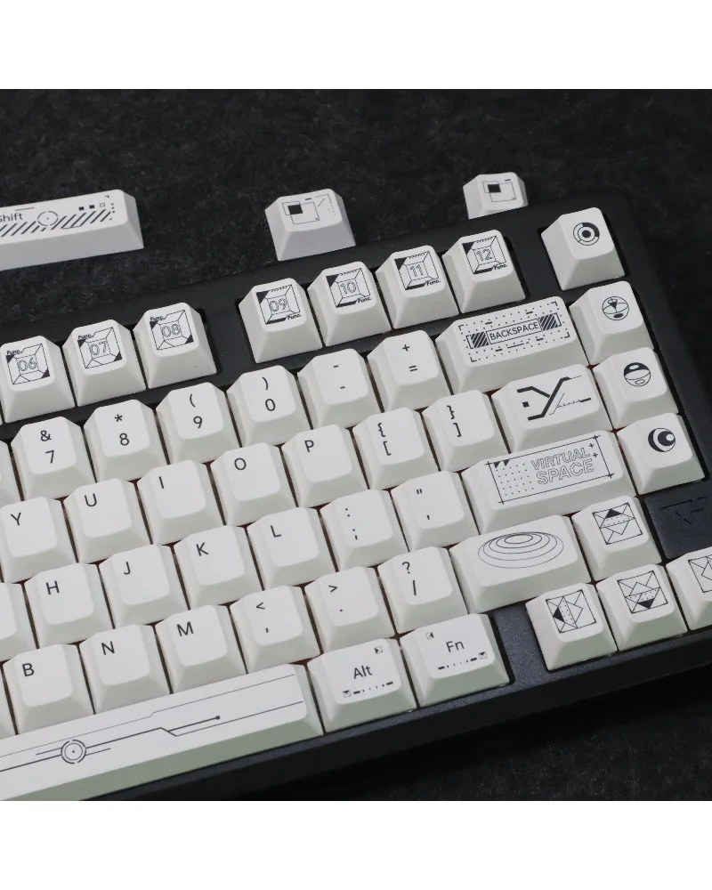Simple original keycaps, original high PBT material, hot sublimation process, customized keyboard