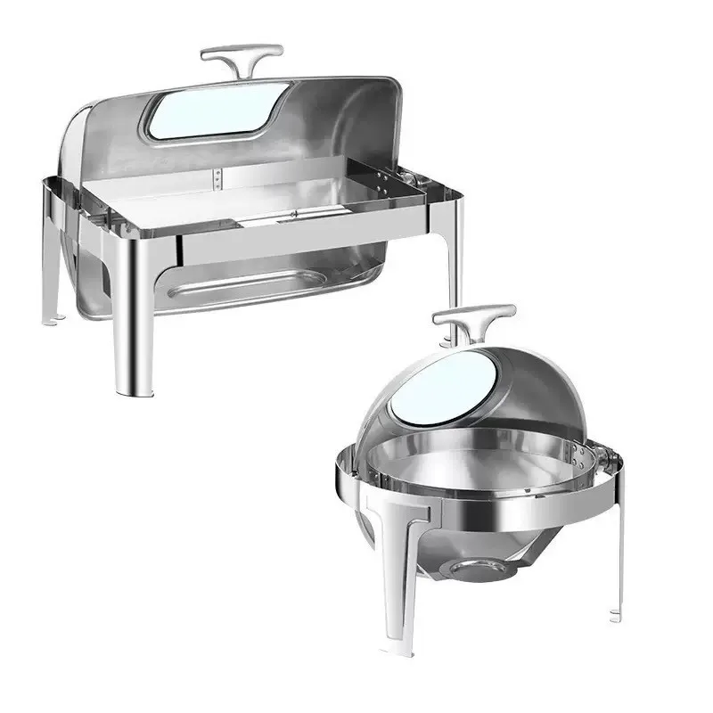 

High-end electric heating full clamshell buffet breakfast insulation furnace