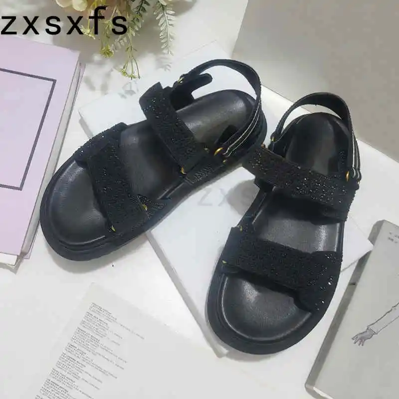 

Summer Platform Slides Luxury Flat Beach Slippers Women Holiday Flat Casual Shoes For Woman Designer Sandalias Mujer