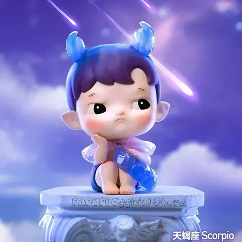 

POP MART HACIPUPU серии созвездий, натуральная слепая коробка, загадочная коробка, кавайные украшения, фигурки, домашний декор, настольная модель, куклы