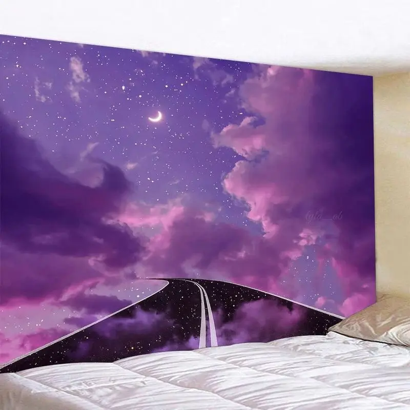 VIKAMA Dreamy Sunset Cloud Tapestry Wall Decoration Living Room Background Wall Room Decoration Home Decoration