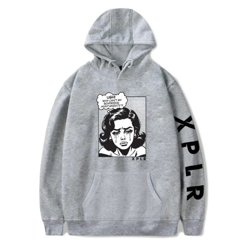 

Men's and Women's Long Sleeved Hooded Sweatshirts Unisex Streetwear Hip-hop Style Boyfriend Fashionable Comfortable Casual