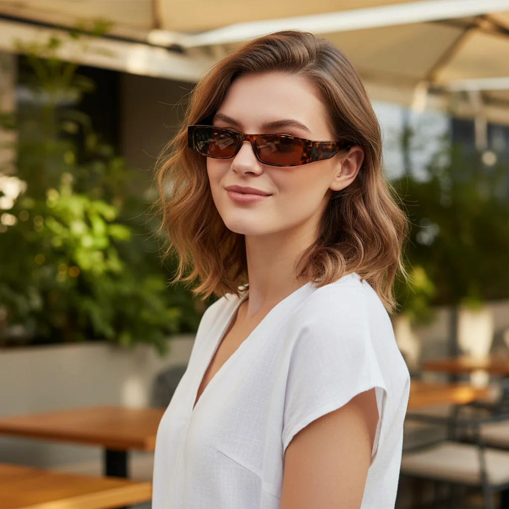 

Квадратные трендовые солнцезащитные очки UV400, маленькие прямоугольные солнцезащитные очки в стиле ретро, узкие солнцезащитные очки в маленькой оправе