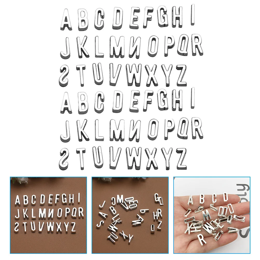

52Pcs Alloy Letter Pendants DIY Alphabet Charms for Jewelry Making Necklaces Bracelets Keychains DIY Craft Accessories