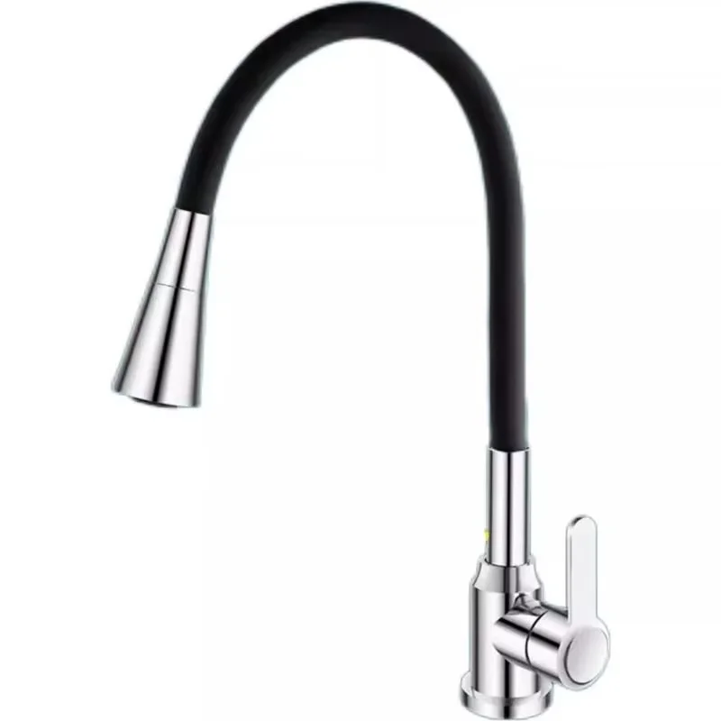 Modern Single Household Kitchen Faucet Cold Hot Water Sink with Single Cooling Faucet Two-in-One Universal Rotatable Vegetable