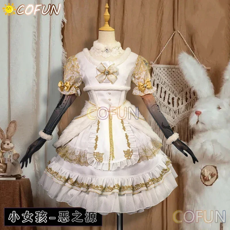 COFUN Game Identity V Little Girls Alice DeRoss Cosplay Costume Prime Evils Lovely Dress Women Anime Halloween Party Outfits