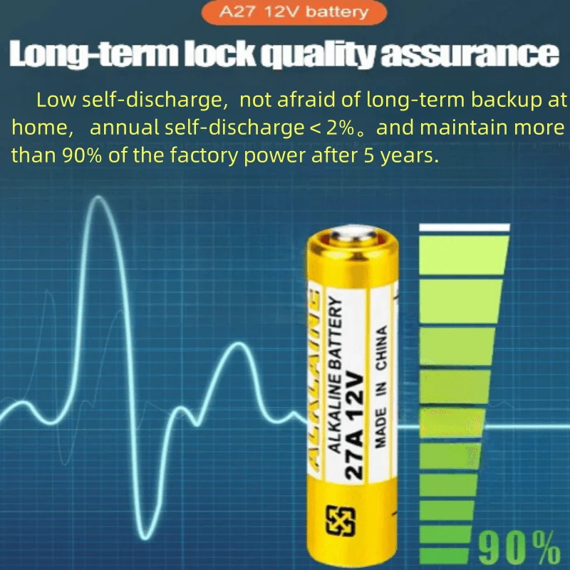 لعبة بطارية جافة قلوية ، بطارية قلوية ، إنذار ، جهاز تحكم عن بعد ، 12 فولت ، A27 ، 27A ، G27A ، MN27 ، MS27 ، L828 ، V27GA ، ALK27A ، A27BP ، K27A ، 10