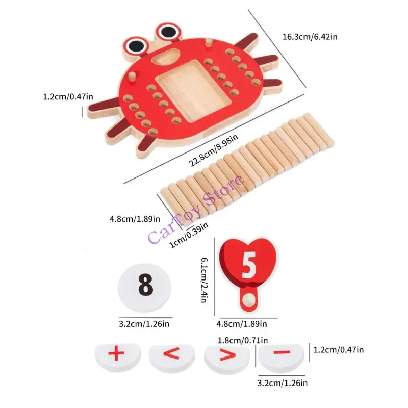 Đồ chơi giáo dục toán học Bảng câu đố số bằng gỗ Trò chơi phép trừ cộng