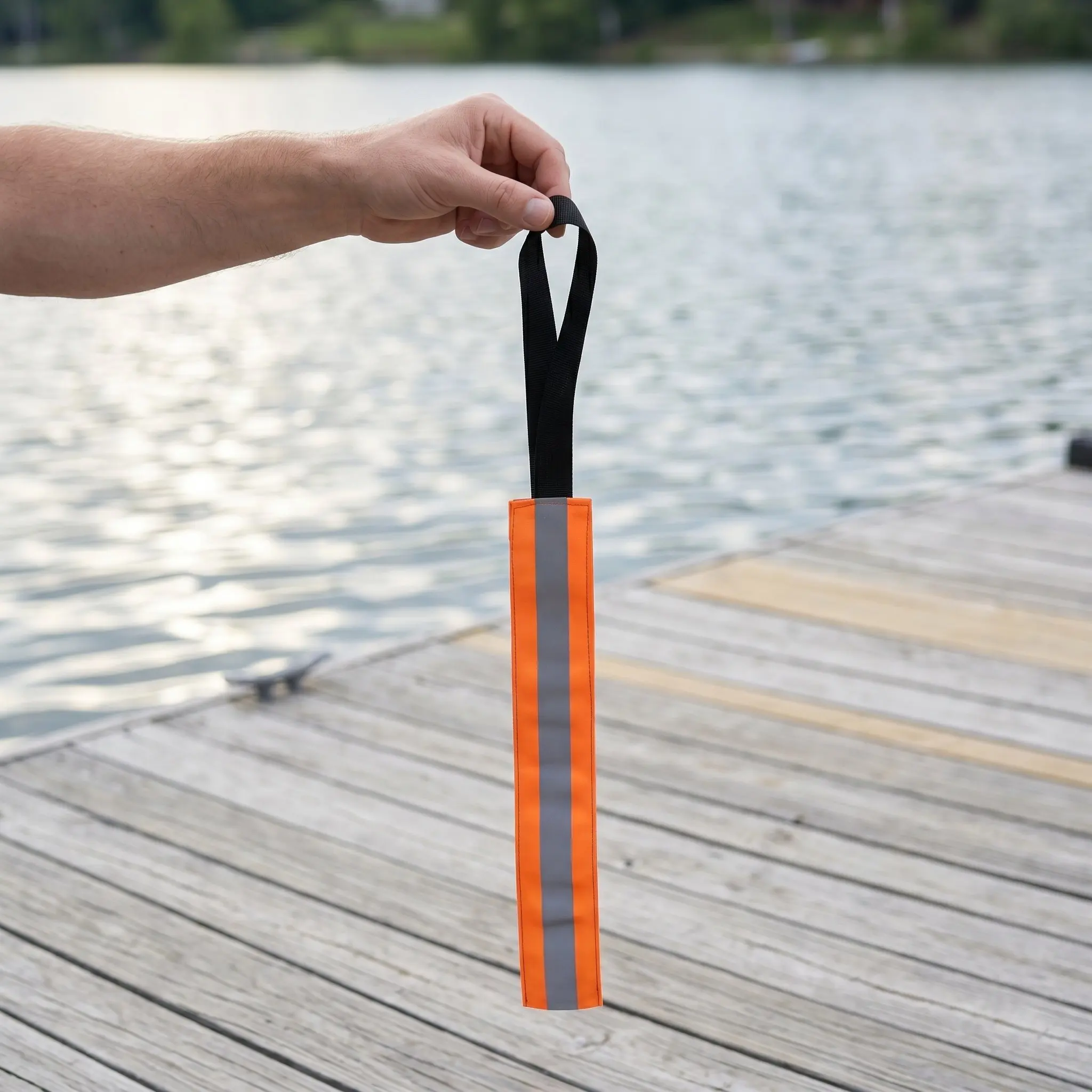 Kayak Safety Flags 2 Pack Orange Reflective High Visibility Canoe Warning Flags for Towing Water Sports