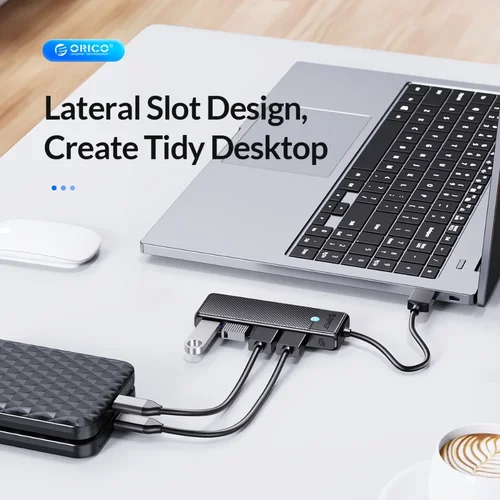 Imagen 2 del producto ORICO Hub Usb3.0 5Gbps Hub USB de alta velocidad 3 0 HUB tipo C de múltiples puertos Multi USB adaptador divisor de 4 puertos base de expansión OTG