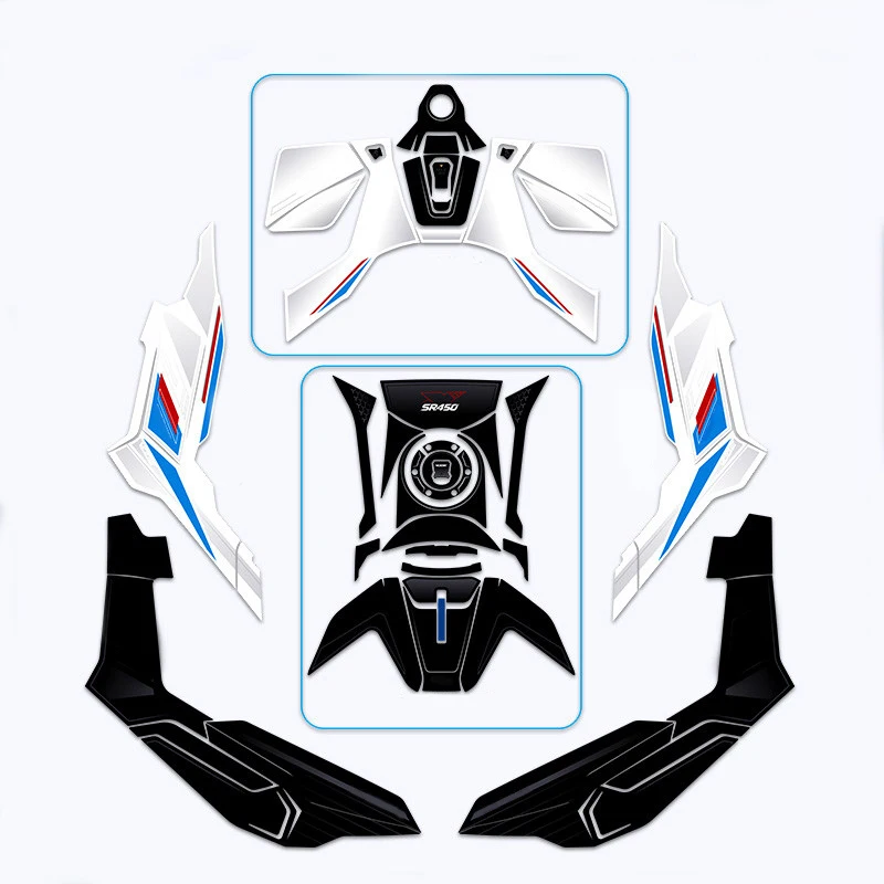 For VOGE SR450X SR 450X SR450 X Anti-scratch Fuel Tank Sticker Pedal Decoration Wear-resistant Protective Decal Stickers