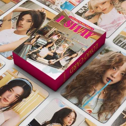 Tarjetas fotográficas impresas en HD para Fans, tarjetas de regalo para Fans de Kpop Idol (G)I-DLE, I SWAY Lomo, GIDLE MiYeon, Minnie, YuQi, ShuHua, 55 unids/set