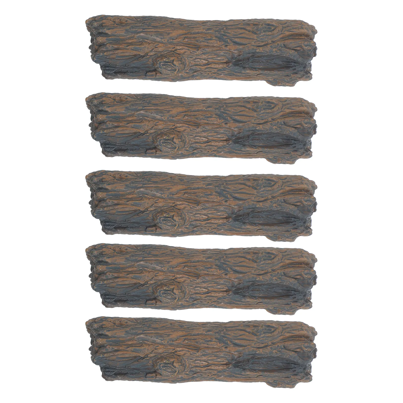 5Pcs Artificial Tree Stumps Fake Plastic Mini Tree Stumps for Crafts Fairy Garden Bonsai Landscaping Micro Landscape Decor