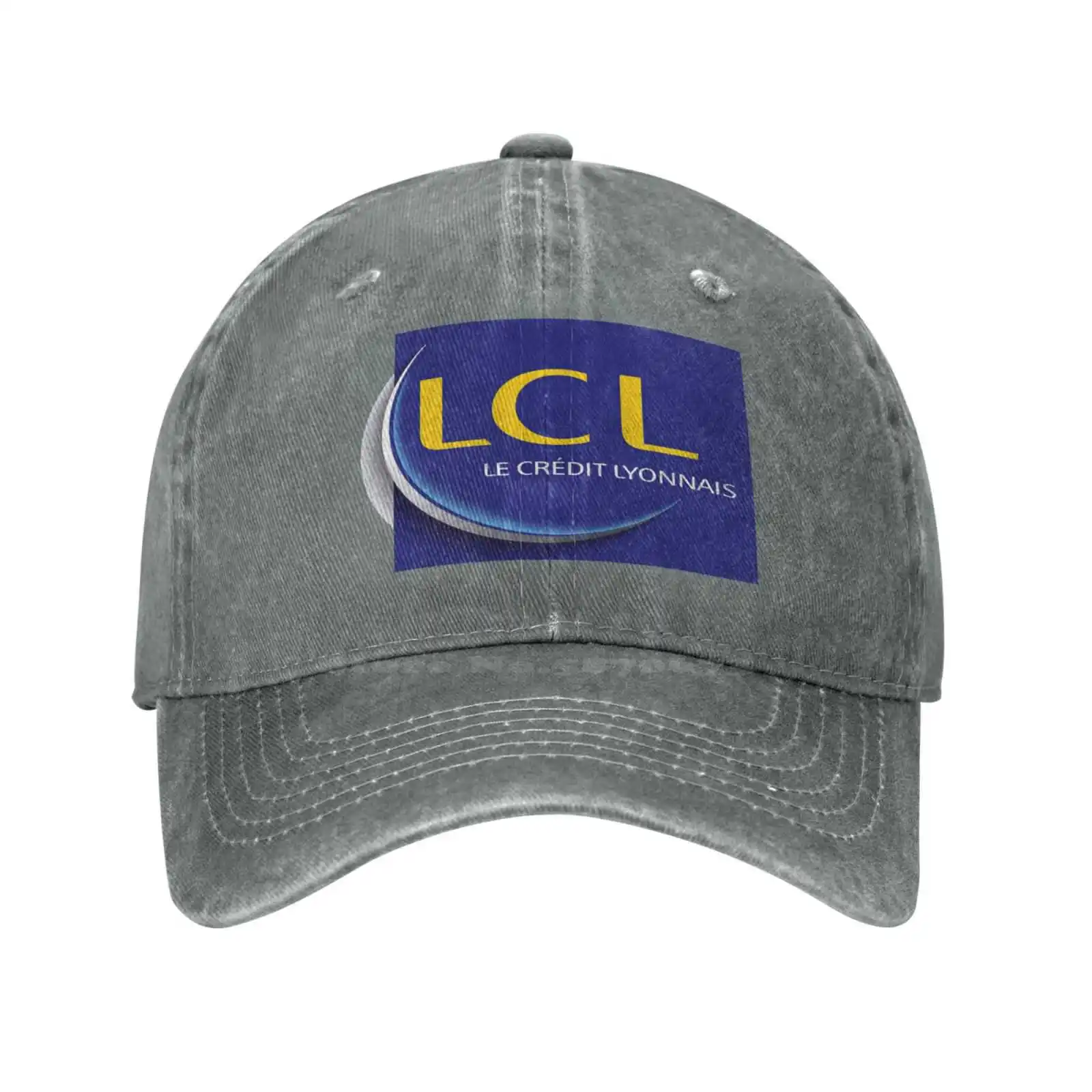 LCL-Casquette en denim avec logo, chapeau de baseball de qualité